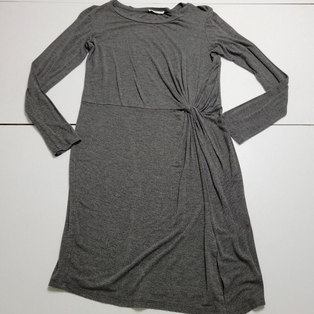 Reborn J Mini Womens Large‎ Dress Knoted Grey Long Sleeves Comfort Stretch Top